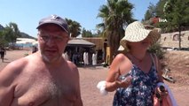 Kızkumu Plajı turist akınına uğradı