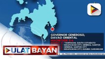 Magnitude 5.4 na lindol, naitala sa Davao Oriental kaninang umaga