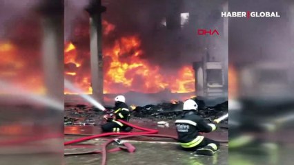 Tekirdağ'da geri dönüşüm fabrikasında yangın!