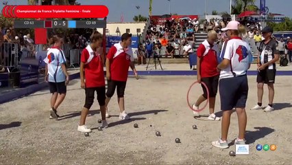 CHAMPIONNAT DE F TRIP FEMININ - PALAVAS 2021- Finale CD69 VS CD63