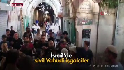 Fanatik Yahudilerden Mescid-i Aksa'ya 'polis korumalı' baskın
