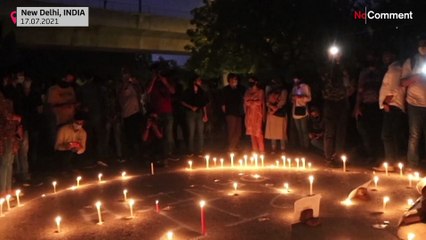 Candlelight vigil for Indian journalist killed in Afghanistan