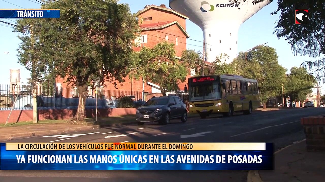 Ya funcionan las manos únicas en las avenidas de Posadas
