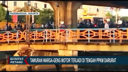 Terjadi Tawuran Geng Motor dan Warga di Pademangan Jakut