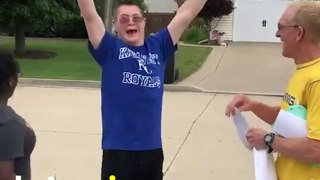 STUDENT WITH DOWN SYNDROME FINDS OUT HE GOT INTO COLLEGE