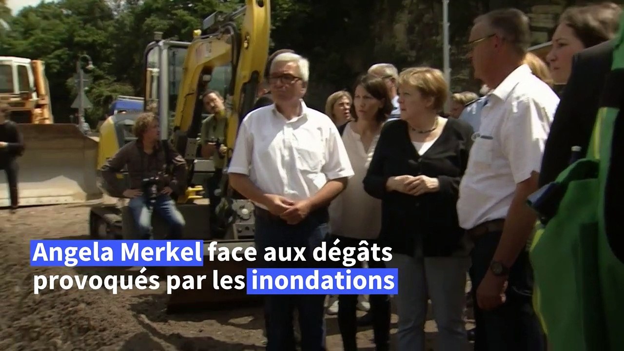 Inondations: Merkel découvre une dévastation "surréaliste"
