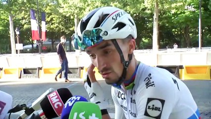 Tour de France : "On peut être heureux que Cavendish finisse meilleur sprinteur" souligne Alaphilippe