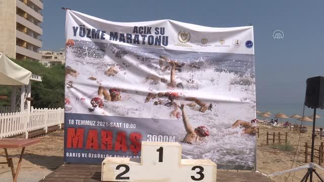 GAZİMAĞUSA - Maraş bölgesinde Barış ve Özgürlük Yüzme Maratonu etkinliği