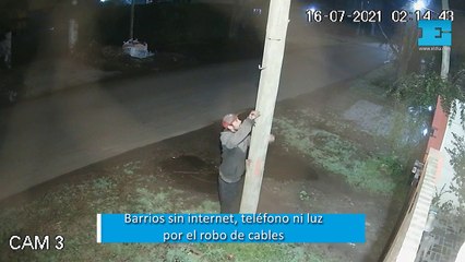 La Plata_ barrios sin internet, teléfono ni luz por el robo de cables