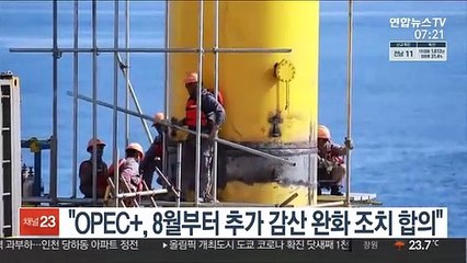 "OPEC+, 8월부터 추가 감산 완화 조치 합의"