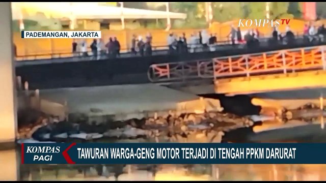 Aksi Tawuran Warga dan Gerombolan Geng Motor di Pademangan Terjadi di Tengah PPKM Darurat