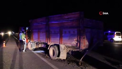 Sivas'ta trafik kazası: 1 ölü, 2 yaralı