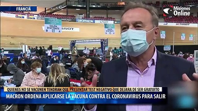 El presidente de Francia Macron Ordena Aplicarse La Vacuna Contra El Coronavirus Para Salir De Casa