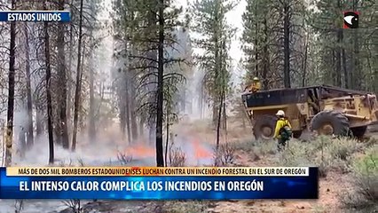 El intenso calor complica los incendios en Oregón
