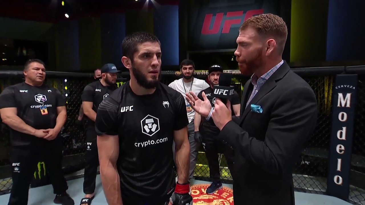 Islam Makhachev Octagon Interview  UFC Vegas 31_1080p