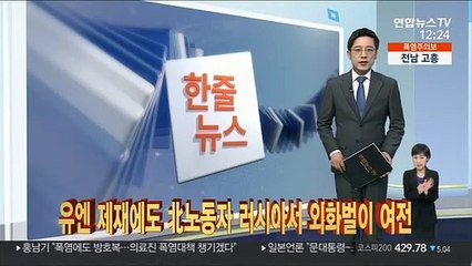 [한줄뉴스] 유엔 제재에도 北노동자 러시아서 외화벌이 여전 外