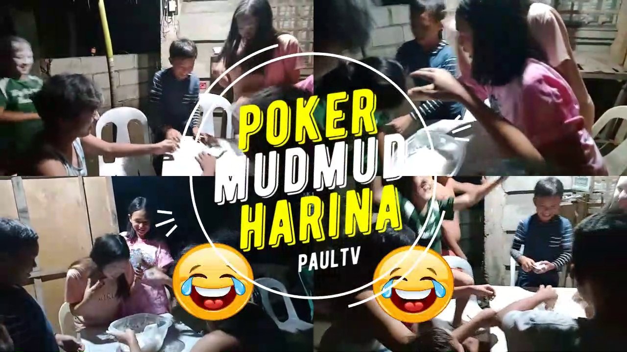 Philippines Popular "Card Game" but if you lose your face will swim in basin full of flour.. Hahahaha!