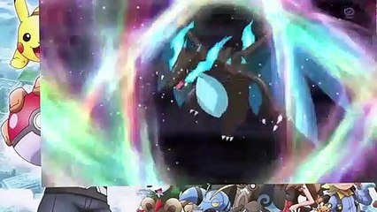 Mega charizard and Mega Metagross VS Primal Groudon and Primal Kyogre Pokemon XY   Mega Evolution ac