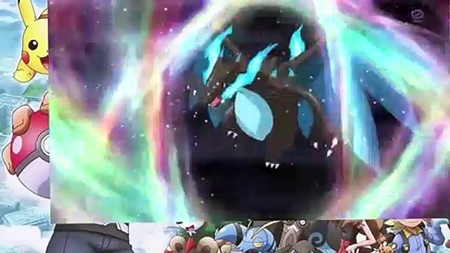 Mega charizard and Mega Metagross VS Primal Groudon and Primal Kyogre Pokemon XY Mega Evolution ac