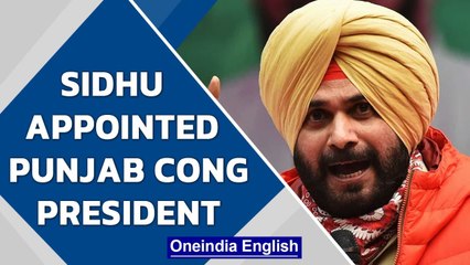 Скачать видео: Navjot Singh Sidhu declared Punjab Congress President| Captain Amarinder Singh | Oneindia News