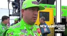 Kyle Busch reacts after early wreck at New Hampshire