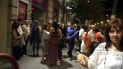 Amigos y familiares de Pilar Bardem fueron abandonando el Circo Price tras el homenaje a la actriz