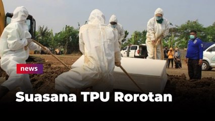 Suasana TPU Rorotan, Pemakaman Khusus Covid-19