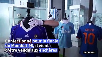 Un maillot de Zidane pour France-Brésil 98 vendu à plus de 100.000 dollars aux enchères