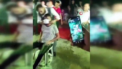 Damadın kardeşine düğünde işkence gibi eğlence
