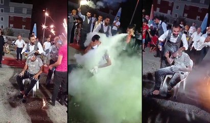 Antalya'da damadın kardeşine düğünde işkence gibi eğlence