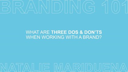 Branding 101 with Natalie Mariduena Ep 3 of 7