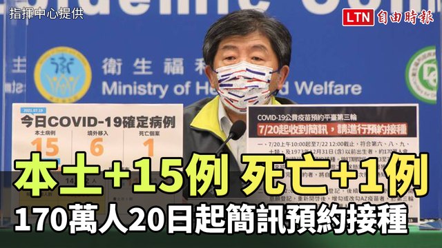 886萬人完成第3輪疫苗意願登記 170萬人20日起簡訊預約接種
