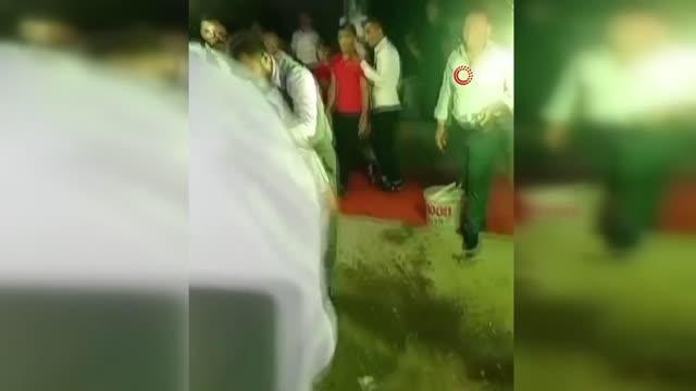 Damadın kardeşine düğünde işkence gibi eğlence