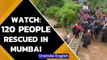 Navi Mumbai: Fire department officials rescue 120 people from Khargar Hills | Watch | Oneindia News