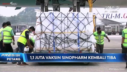 1.1 Juta Vaksin Sinopharm Kembali Tiba di Tanah Air