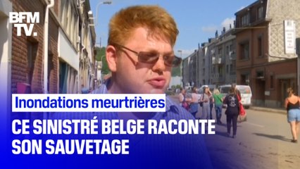 Inondations meurtrières: ce sinistré belge raconte son sauvetage
