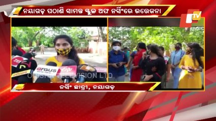 Tension At Pathani Samanta School Of Nursing- Students Meet Nayagarh Collector