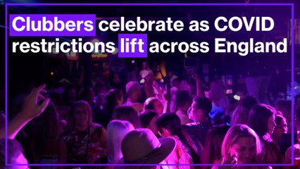 Clubbers return to the dance floor in England