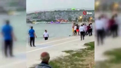 İstanbul'da restoran çalışanları denize giren vatandaşlara saldırdı