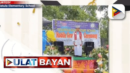 Ilang nagsipagtapos na mag-aaral sa Antique, nakaakyat pa rin ng entablado sa pamamagitan ng multicab mobile graduation