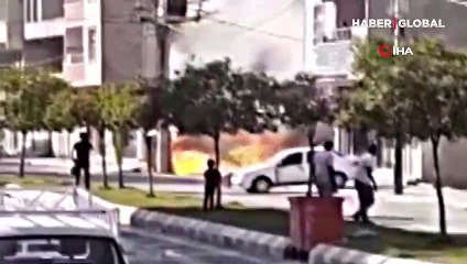Elektrik trafosu bomba gibi patladı! İşte o anlar