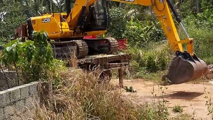 TATA 1210 SE Lorry Unloading Excovater | JCB NXT 140 Power Earth Mover | AC Cabin Chain Type Moving | Zubair Menothil