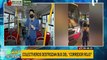 Ate: colectiveros informales destrozan bus del Corredor Rojo por venganza