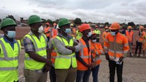 Le Premier ministre Patrick Achi s'imprègne de l'avancement des travaux du grand marché de Bouaké