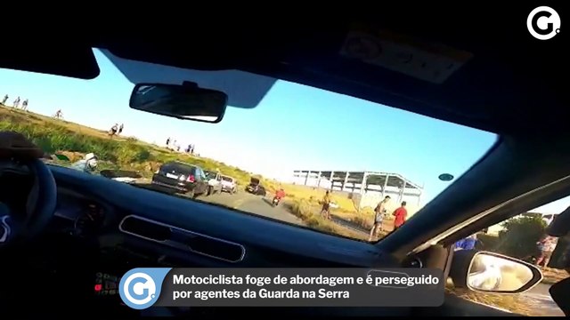Motociclista foge de abordagem e é perseguido por agentes da Guarda na Serra