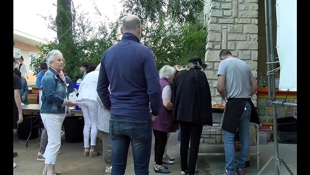 Venise n'est pas en Italie a été diffusé le mardi 13 juillet sur la façade de l'école Jean Jaurès à