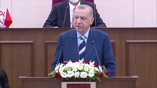 Son dakika haberi... Cumhurbaşkanı Erdoğan: Rumlar, Kıbrıs Türklerini hiçbir zaman eşit ortakları olarak görmemiştir