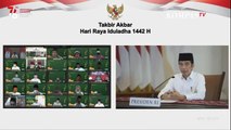 Sambutan Presiden Jokowi dalam Takbir Akbar Hari Raya Idul Adha 1422 H