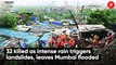 32 killed as intense rain triggers landslides, leaves Mumbai flooded