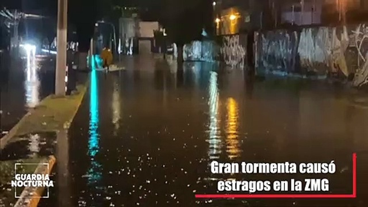 Múltiples estragos dejó la lluvia de anoche en al menos tres municipios de la ZMG